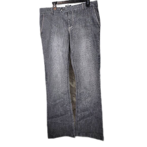 Neva jeans black washed‎ stretch wide leg loose fit size on tag 13 Style #YBS617 - Picture 1 of 15